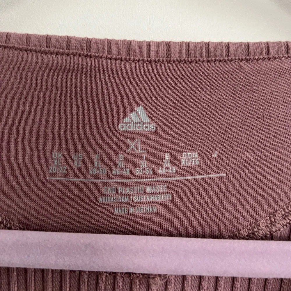 adidas Women's Studio Lounge Ribbed Cropped Long-Sleeve - Picture 3 of 7